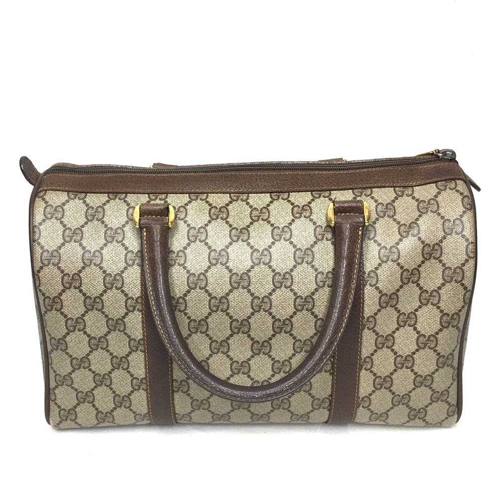 Authentic Gucci brown Boston satchel bag - Picture 6 of 15